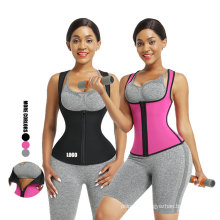 custom logo 7 Steel Bones plus size neoprene slimming fitness Vest waist trainer corset belt